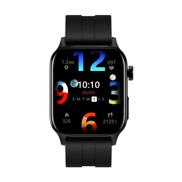 GT22 1.85 inch TFT Screen Silicone Band Health Smart Watch, Support Bluetooth Call / Plateau Blood Oxygen / Body Temperature / Arrhythmia / TI Heart Rate Monitoring