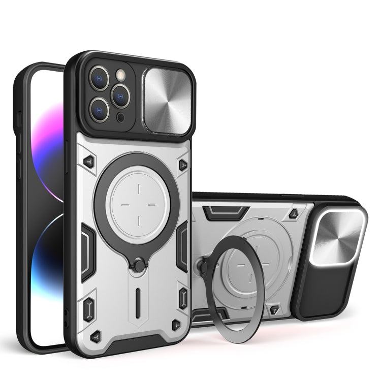 CD Texture Sliding Camshield Magnetic Holder Phone Case, Series 4