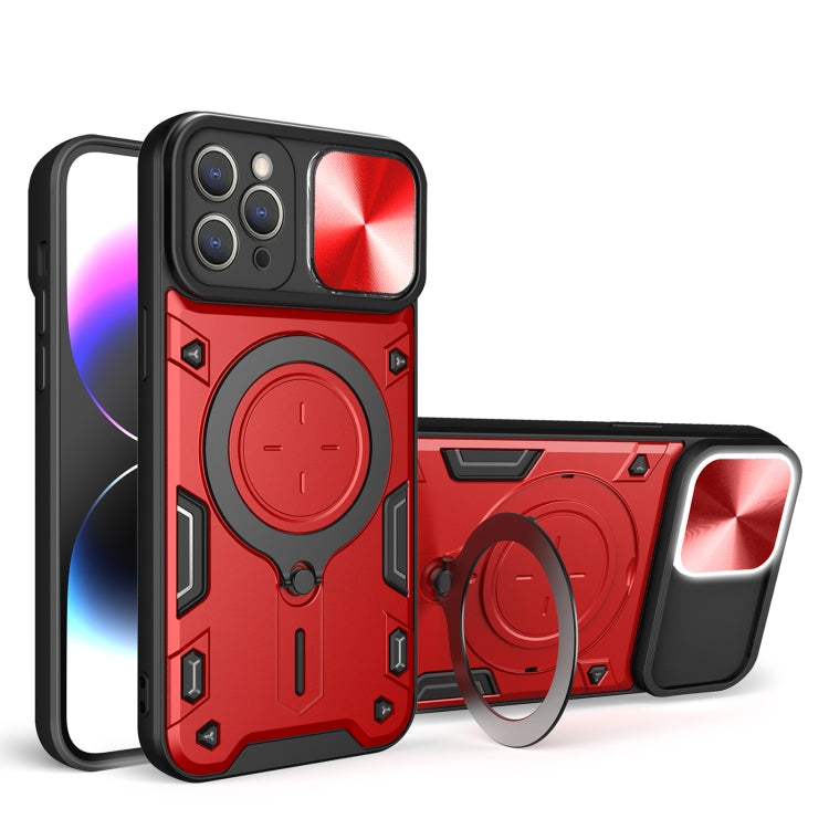 CD Texture Sliding Camshield Magnetic Holder Phone Case, Series 4