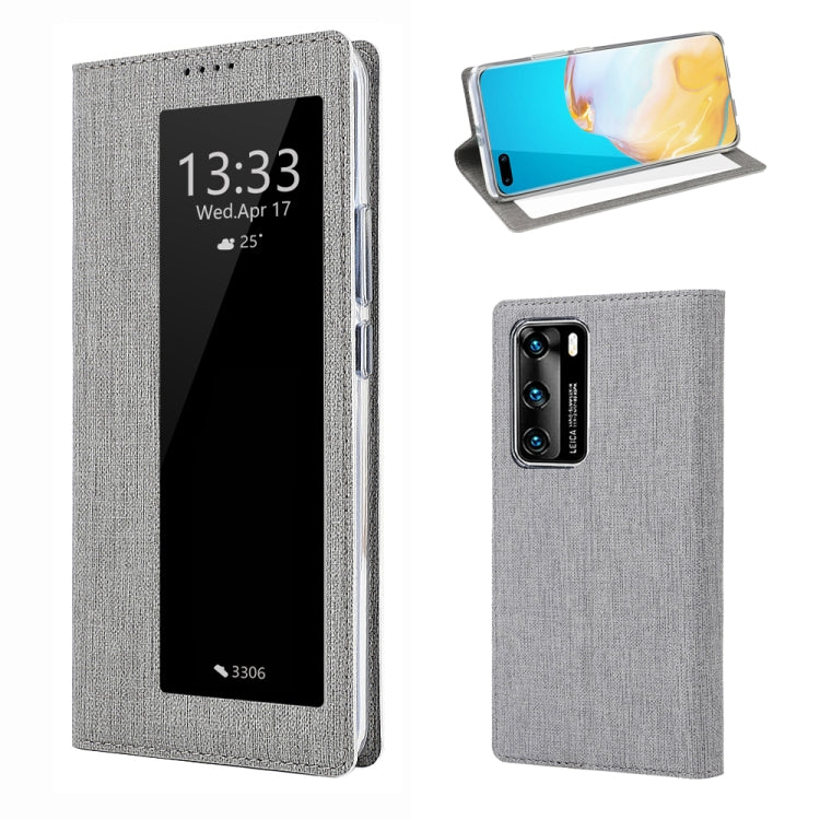 ViLi DMX-54 Shockproof TPU + PU Leather View Window Magnetic Attraction Horizontal Flip Protective Case with Card Slots & Holder & Sleep / Wake-up, For Huawei P40, For Huawei P40 Pro