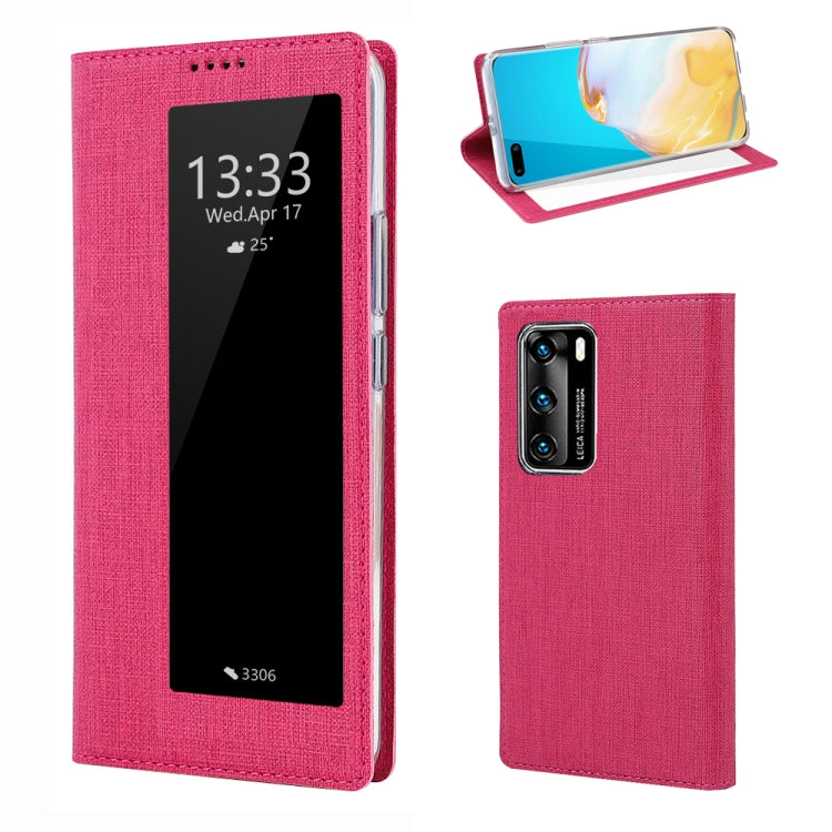 ViLi DMX-54 Shockproof TPU + PU Leather View Window Magnetic Attraction Horizontal Flip Protective Case with Card Slots & Holder & Sleep / Wake-up