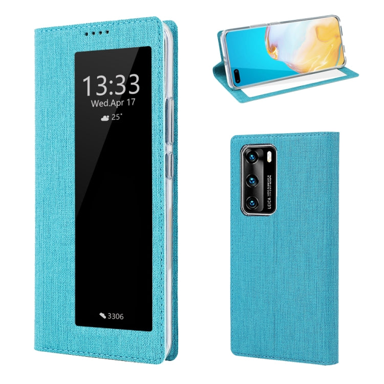 ViLi DMX-54 Shockproof TPU + PU Leather View Window Magnetic Attraction Horizontal Flip Protective Case with Card Slots & Holder & Sleep / Wake-up, For Huawei P40, For Huawei P40 Pro