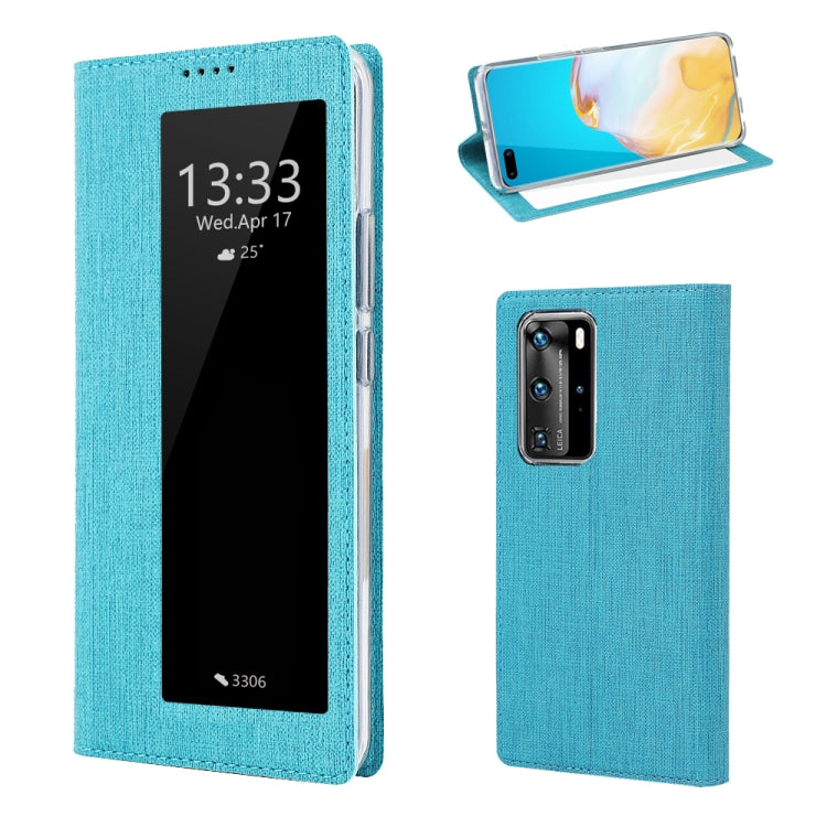 ViLi DMX-54 Shockproof TPU + PU Leather View Window Magnetic Attraction Horizontal Flip Protective Case with Card Slots & Holder & Sleep / Wake-up, For Huawei P40, For Huawei P40 Pro