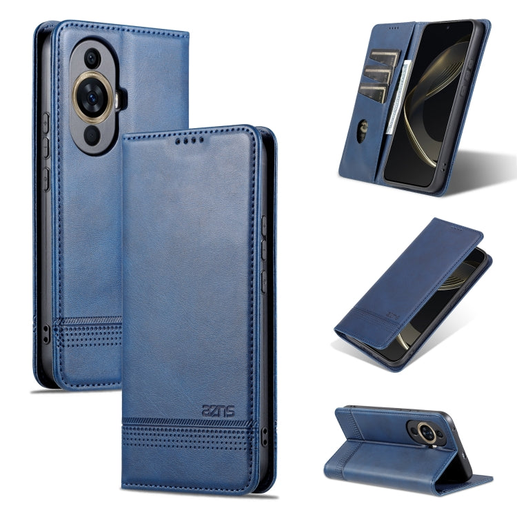 AZNS Magnetic Calf Texture Flip Leather Phone Case, Series 3