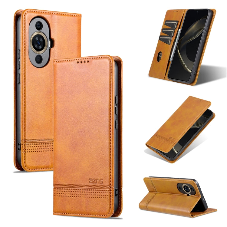 AZNS Magnetic Calf Texture Flip Leather Phone Case, Series 3