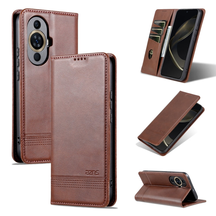 AZNS Magnetic Calf Texture Flip Leather Phone Case, Series 3