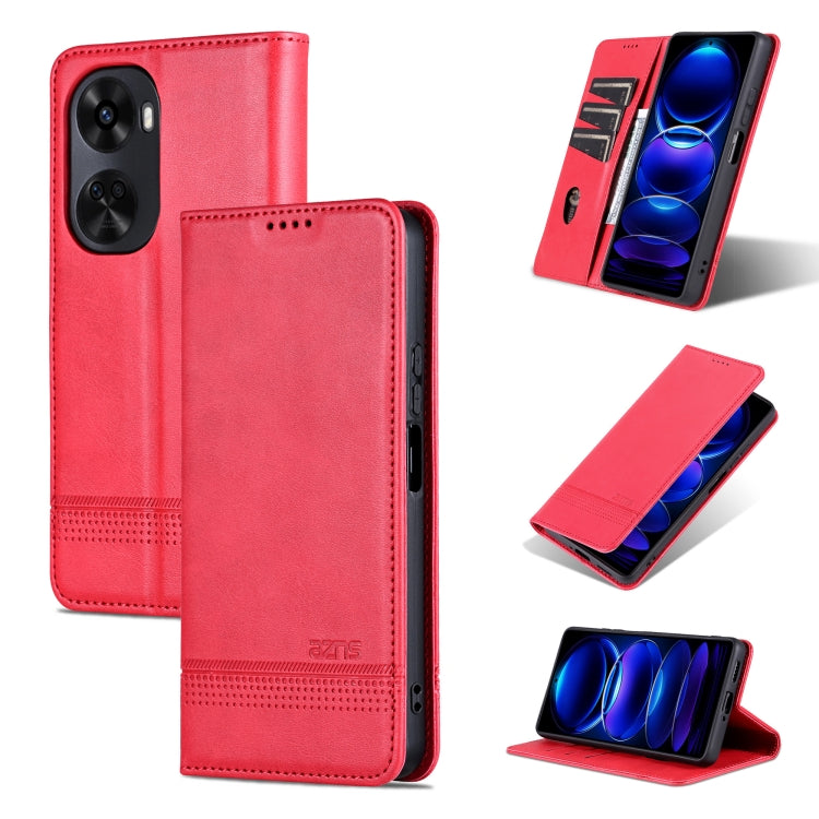 AZNS Magnetic Calf Texture Flip Leather Phone Case, Series 4