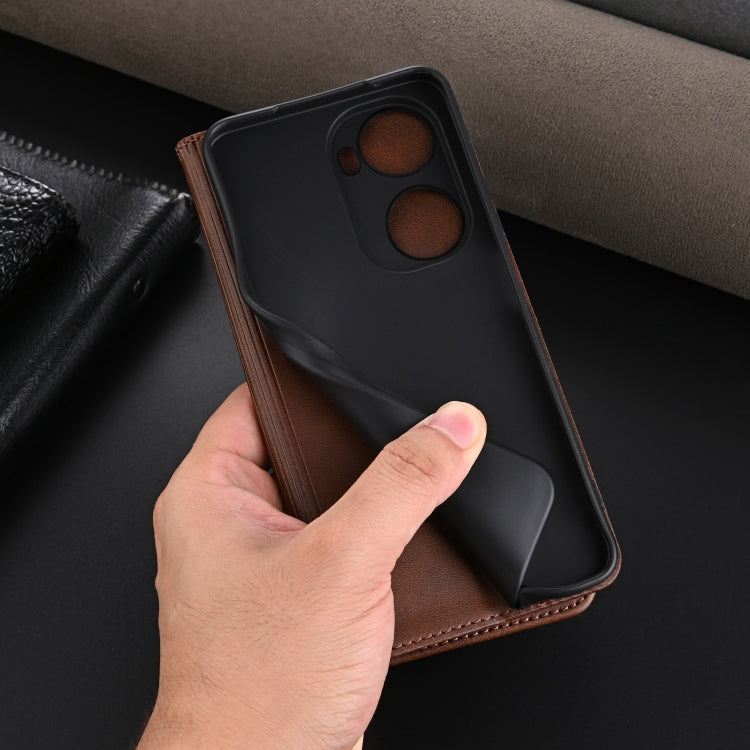 AZNS Magnetic Calf Texture Flip Leather Phone Case, Series 4