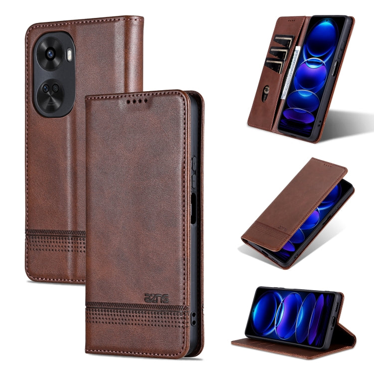 AZNS Magnetic Calf Texture Flip Leather Phone Case, Series 4