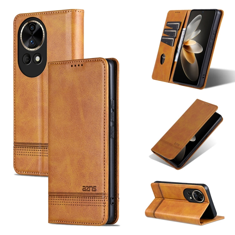 AZNS Magnetic Calf Texture Flip Leather Phone Case, For Huawei Enjoy 70, For Huawei nova 11 SE, For Huawei nova 12 Pro, For Huawei nova 12, For Huawei Maimang A20