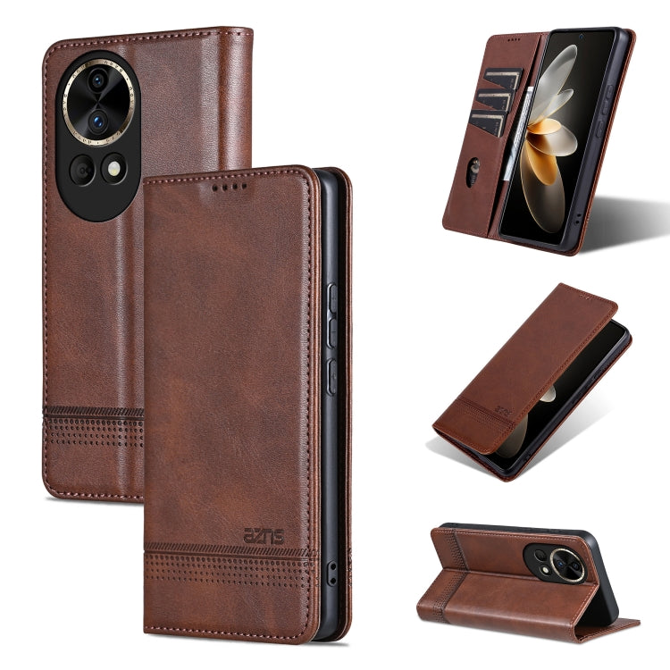 AZNS Magnetic Calf Texture Flip Leather Phone Case, For Huawei Enjoy 70, For Huawei nova 11 SE, For Huawei nova 12 Pro, For Huawei nova 12, For Huawei Maimang A20