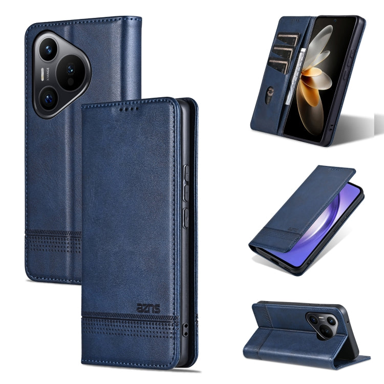 AZNS Magnetic Calf Texture Flip Leather Phone Case, Series 4