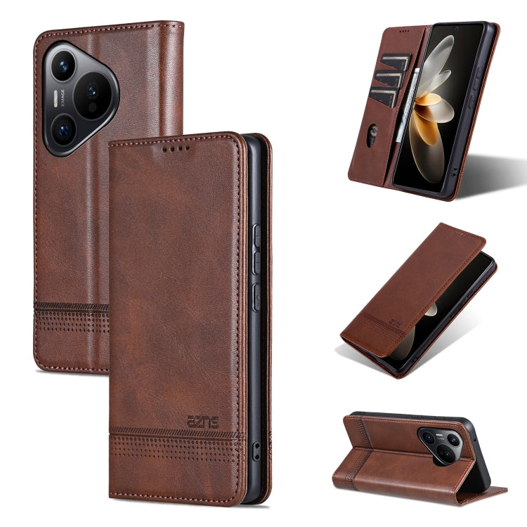 AZNS Magnetic Calf Texture Flip Leather Phone Case, Series 4