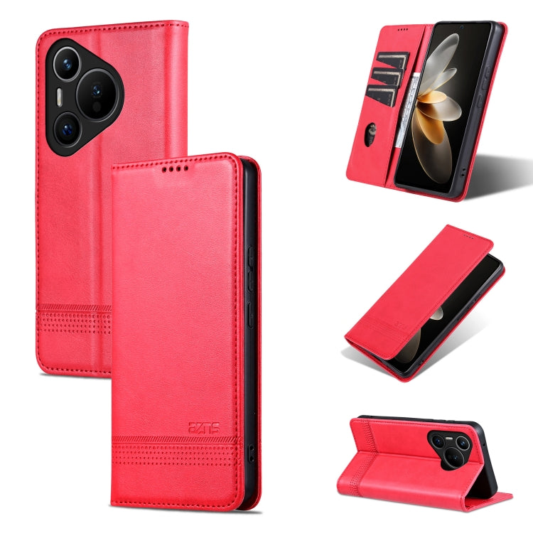 AZNS Magnetic Calf Texture Flip Leather Phone Case, Series 2