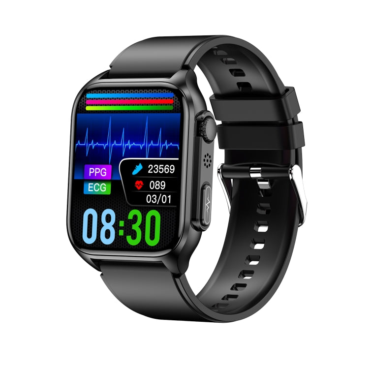 TK12 1.96 inch IP67 Waterproof Silicone Band Smart Watch Supports ECG / Remote Families Care / Bluetooth Call / Body Temperature Monitoring