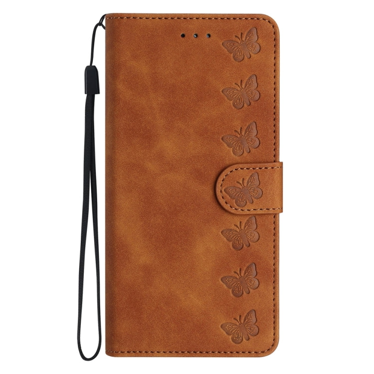 Seven Butterflies Embossed Leather Phone Case, Series 5