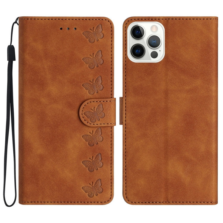 Seven Butterflies Embossed Leather Phone Case, Series 3