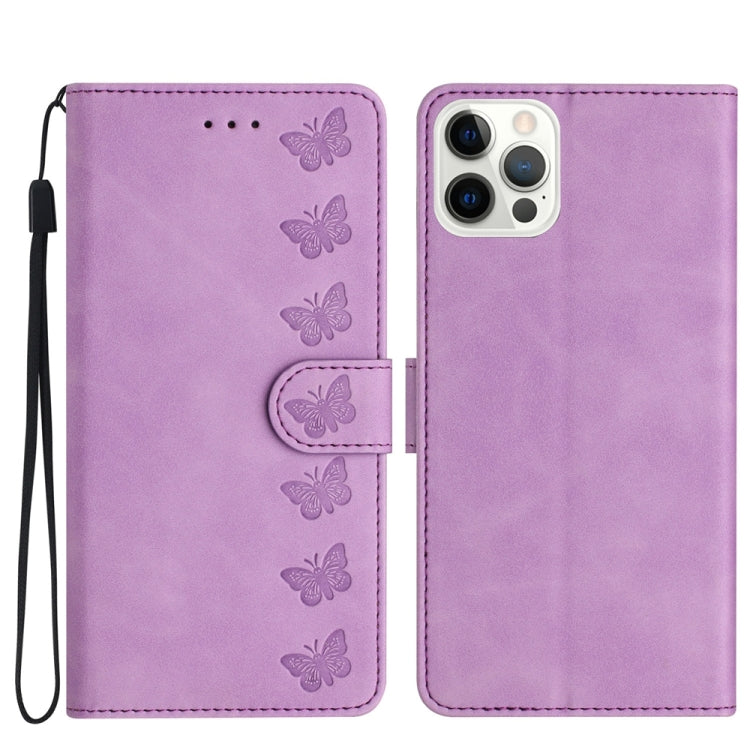 Seven Butterflies Embossed Leather Phone Case, Series 3