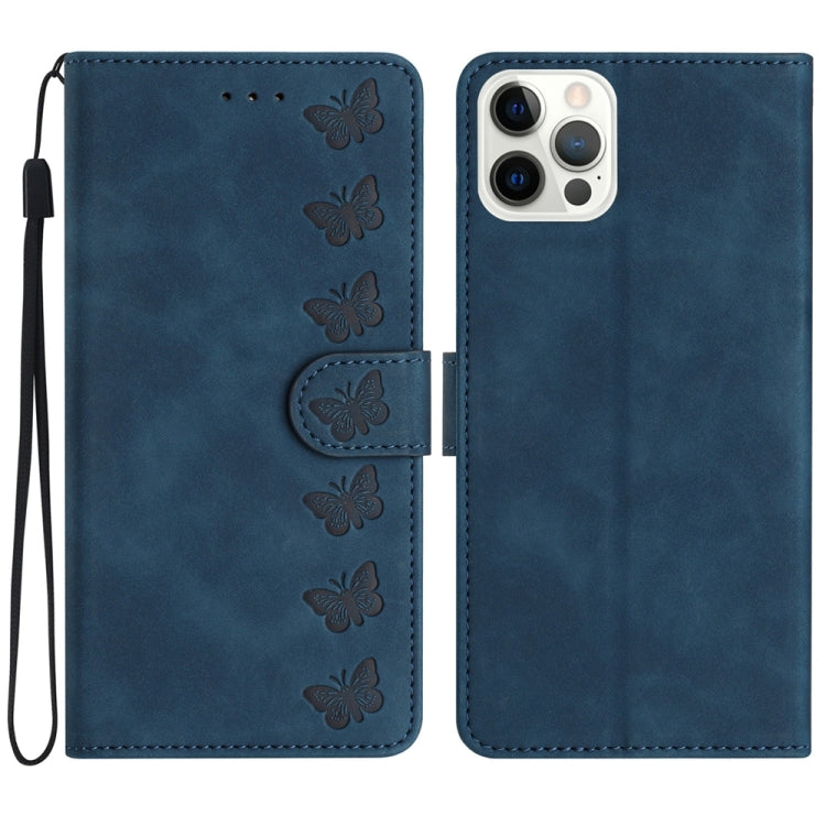 Seven Butterflies Embossed Leather Phone Case, Series 3