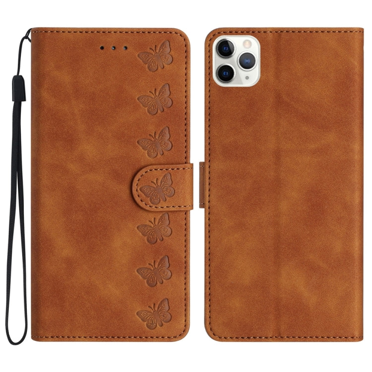 Seven Butterflies Embossed Leather Phone Case, Series 3