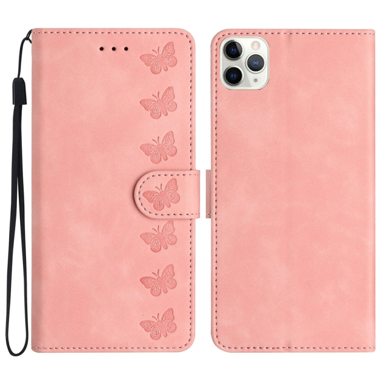 Seven Butterflies Embossed Leather Phone Case, Series 3