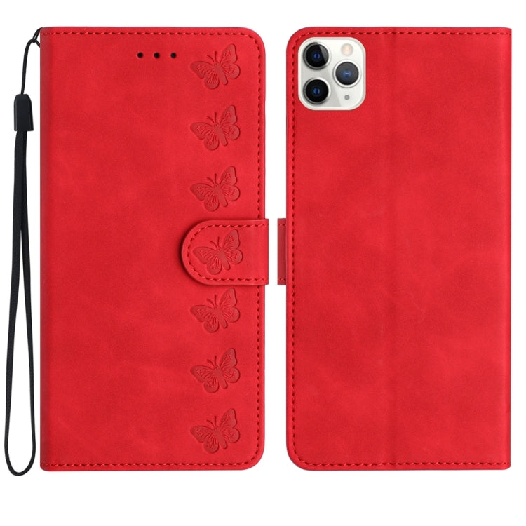 Seven Butterflies Embossed Leather Phone Case, Series 3