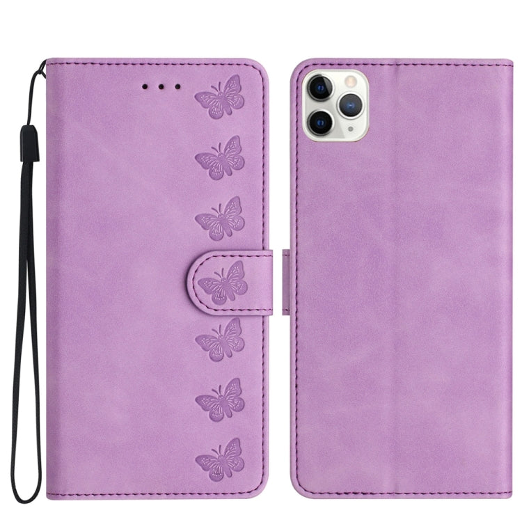 Seven Butterflies Embossed Leather Phone Case, Series 3