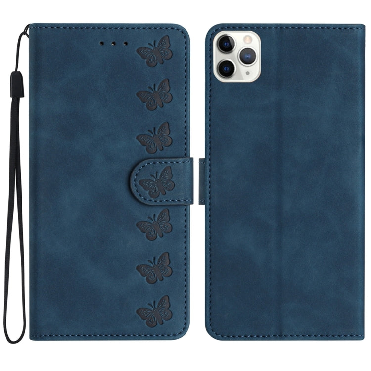 Seven Butterflies Embossed Leather Phone Case, Series 3