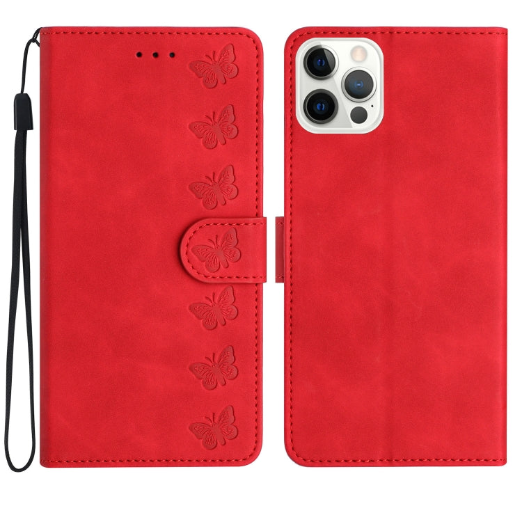 Seven Butterflies Embossed Leather Phone Case, Series 2