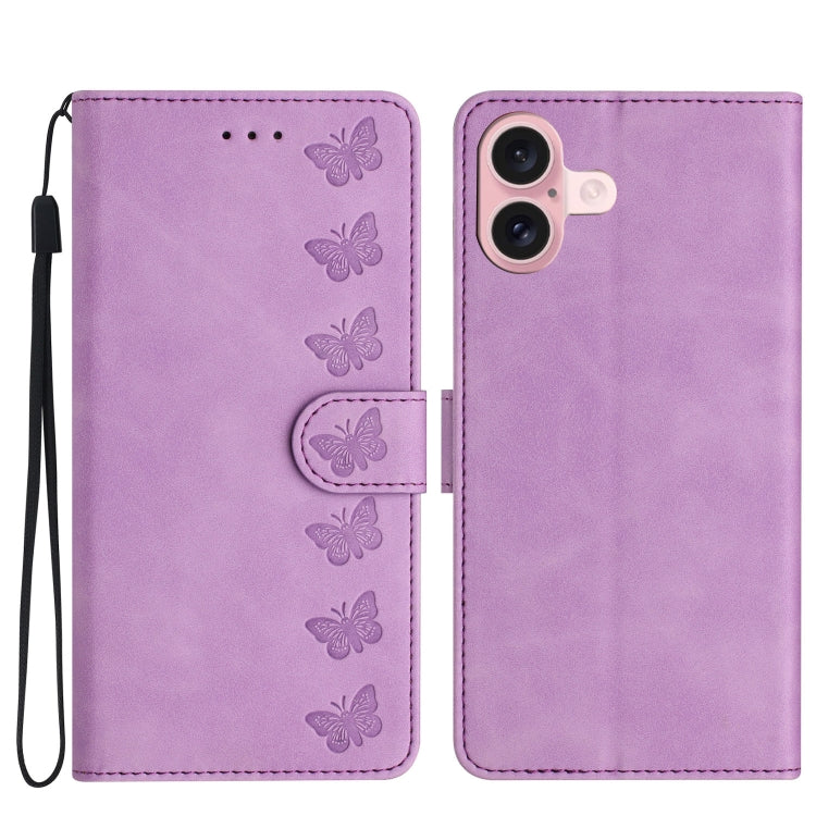 Seven Butterflies Embossed Leather Phone Case, Series 2