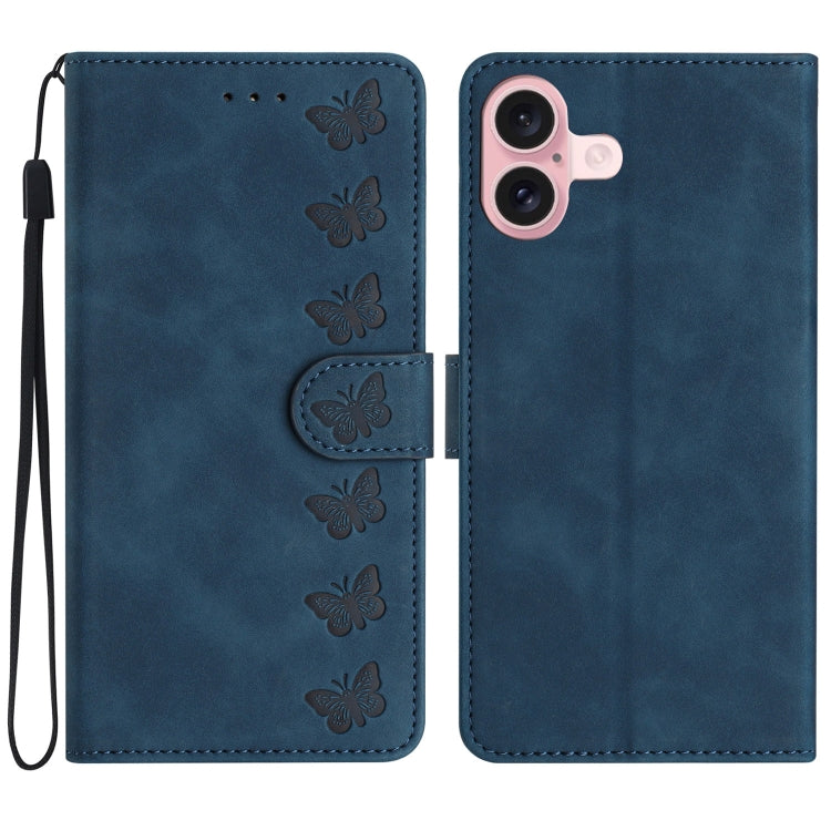 Seven Butterflies Embossed Leather Phone Case, Series 2