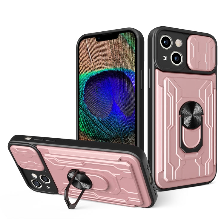 Sliding Camshield TPU+PC Phone Case with Card Slot