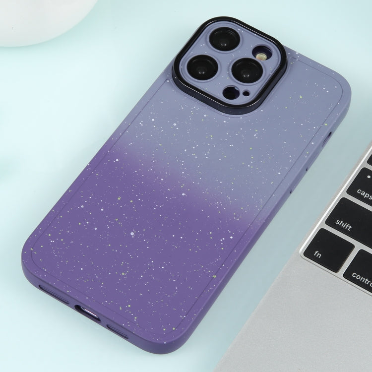 Gradient Starry Silicone Phone Case with Lens Film, Series 3