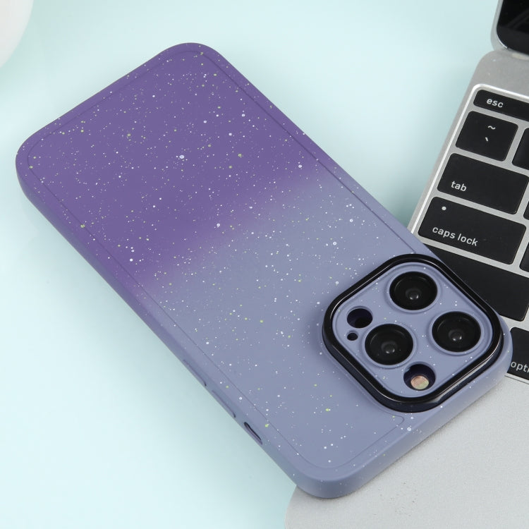 Gradient Starry Silicone Phone Case with Lens Film, Series 3