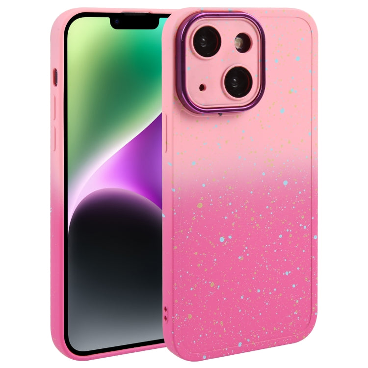 Gradient Starry Silicone Phone Case with Lens Film, Series 4