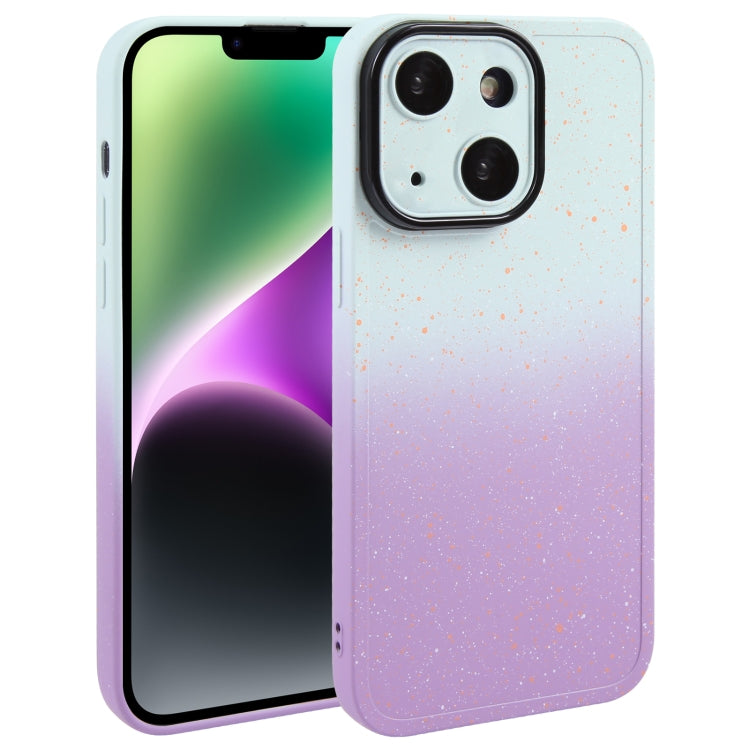 Gradient Starry Silicone Phone Case with Lens Film, Series 4