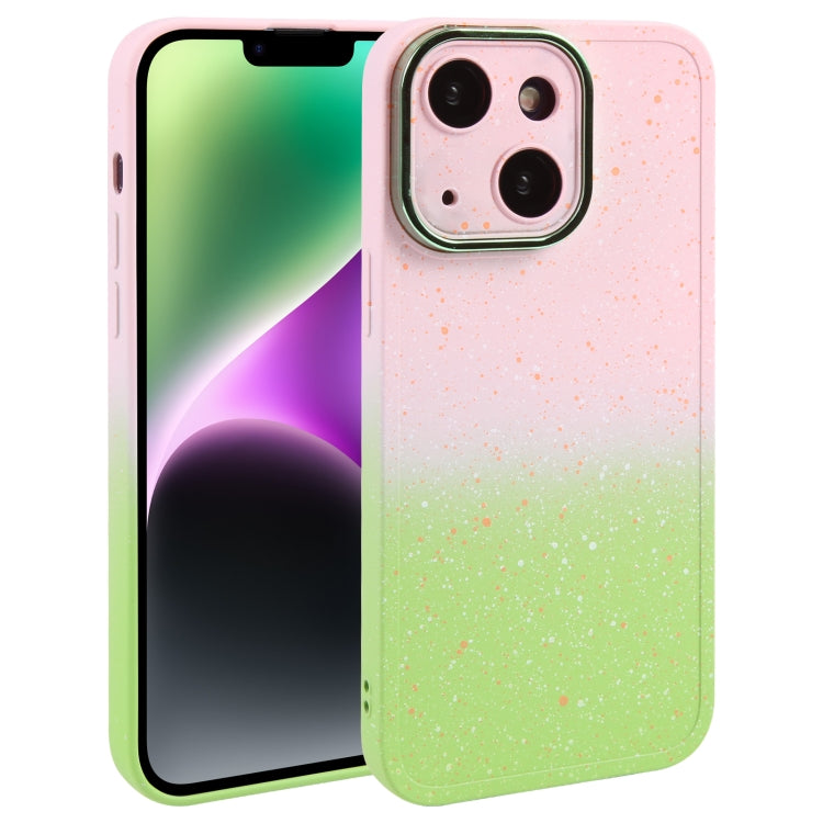 Gradient Starry Silicone Phone Case with Lens Film, Series 4