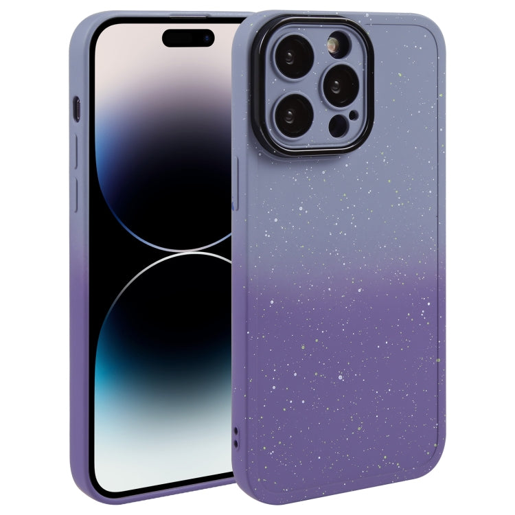 Gradient Starry Silicone Phone Case with Lens Film, Series 3