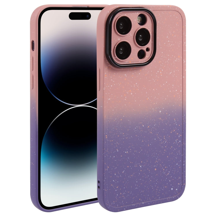 Gradient Starry Silicone Phone Case with Lens Film, Series 3