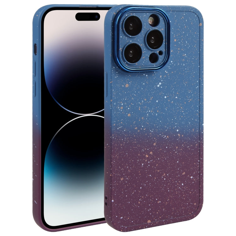 Gradient Starry Silicone Phone Case with Lens Film, Series 3