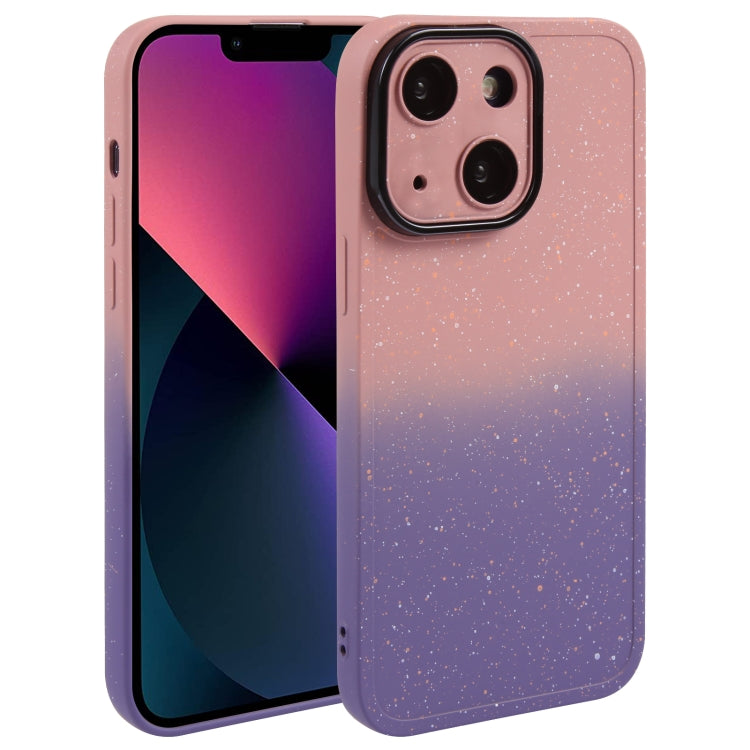 Gradient Starry Silicone Phone Case with Lens Film, Series 3