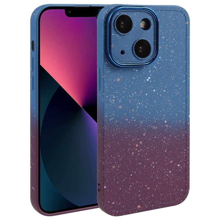 Gradient Starry Silicone Phone Case with Lens Film, Series 3