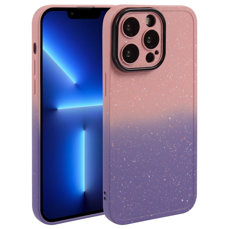 Gradient Starry Silicone Phone Case with Lens Film, Series 3