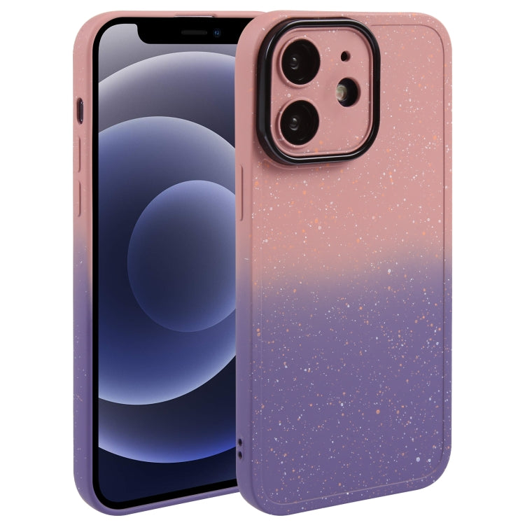 Gradient Starry Silicone Phone Case with Lens Film, Series 1