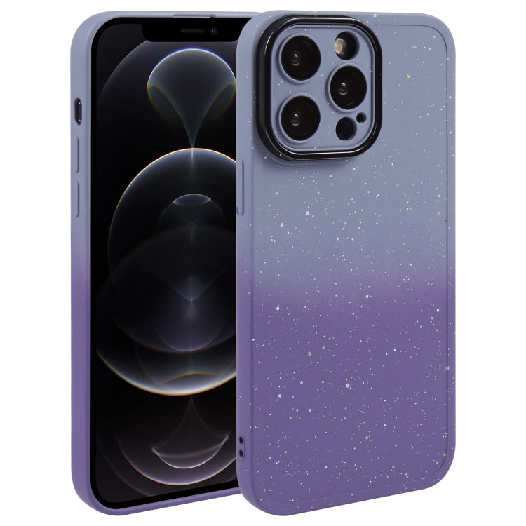 Gradient Starry Silicone Phone Case with Lens Film, Series 1