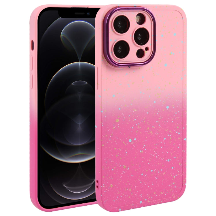 Gradient Starry Silicone Phone Case with Lens Film, Series 1