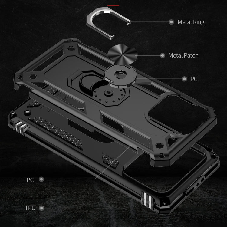 Shockproof TPU + PC Phone Case with Holder