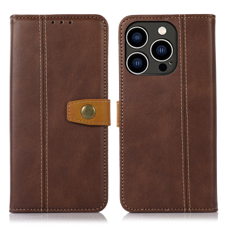 Stitching Thread Calf Texture Leather Phone Case, Series 2