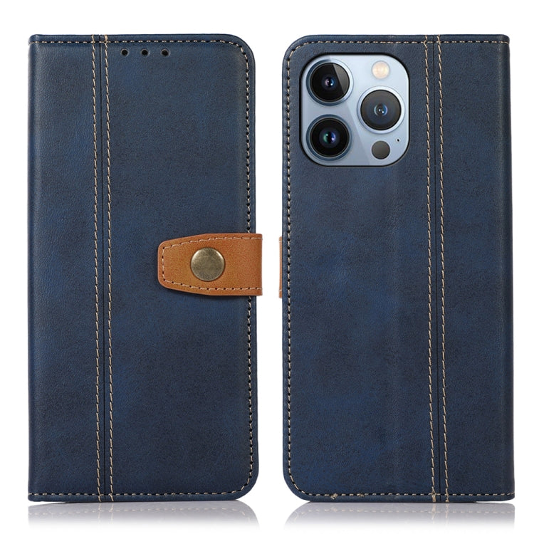 Stitching Thread Calf Texture Leather Phone Case, Series 1