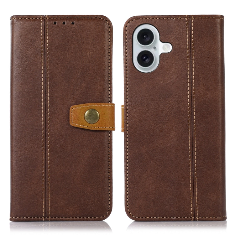 Stitching Thread Calf Texture Leather Phone Case, Series 1